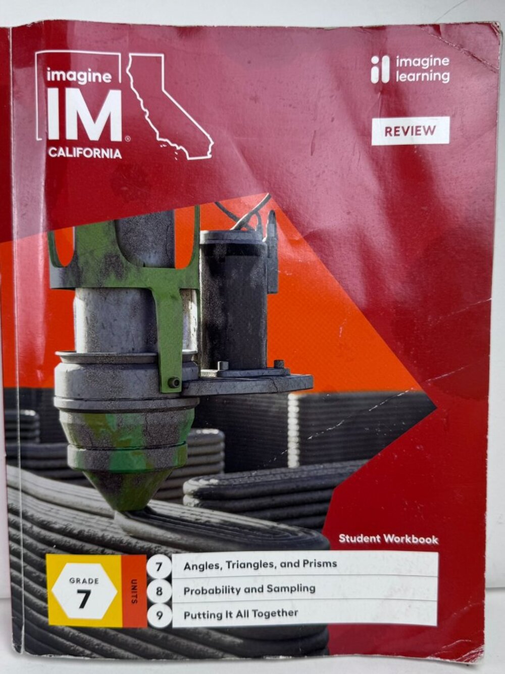 Imagine IM California Grade 7 Math Workbook Units 7-9 9798369113714 Paperback